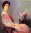 Bernhard Gutmann Lady in Pink painting